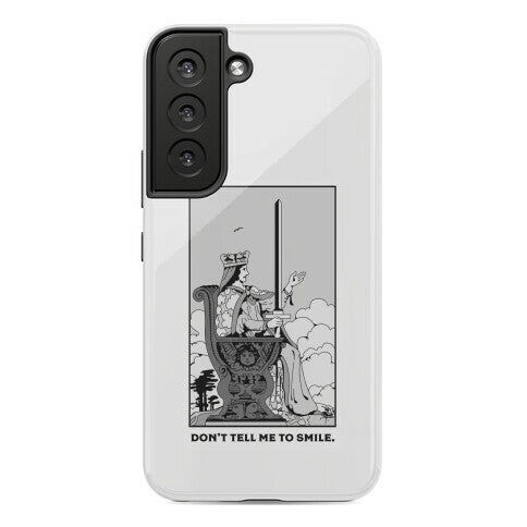 Don't Tell Me To Smile (Queen Of Swords Tarot) Phone Case